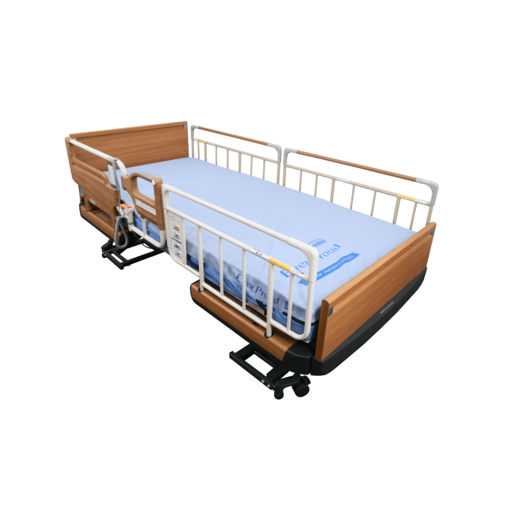 เตียงผู้ป่วยไฟฟ้า PARAMOUNT BED รุ่น Rakusho Z สีไม้ (Half) พร้อมที่นอน รุ่น Ever Proud_2